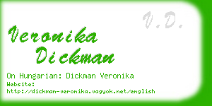 veronika dickman business card